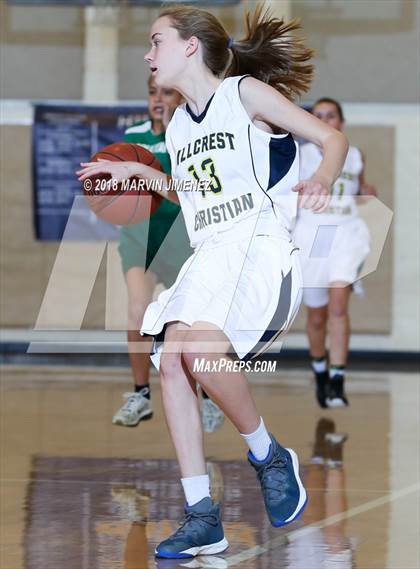 Thumbnail 1 in Garey vs. Hillcrest Christian photogallery.