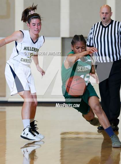 Thumbnail 3 in Garey vs. Hillcrest Christian photogallery.