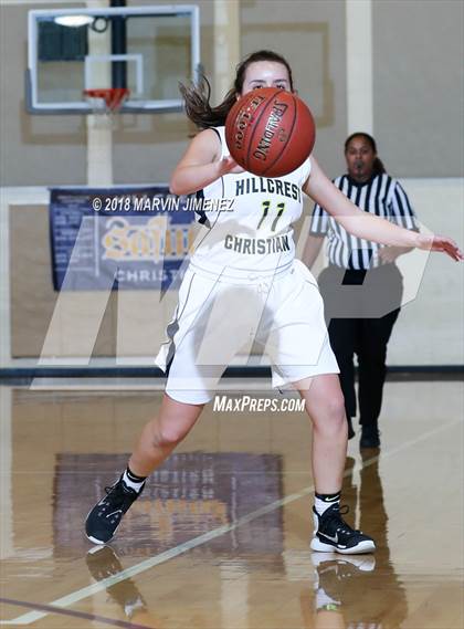 Thumbnail 2 in Garey vs. Hillcrest Christian photogallery.