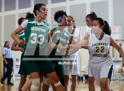 Thumbnail 3 in Garey vs. Hillcrest Christian photogallery.