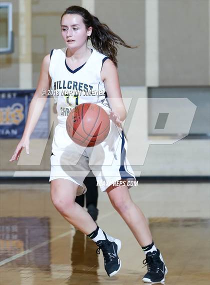 Thumbnail 3 in Garey vs. Hillcrest Christian photogallery.