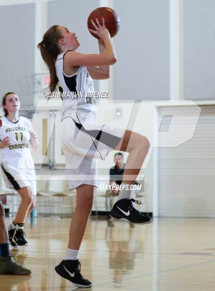 Thumbnail 2 in Garey vs. Hillcrest Christian photogallery.