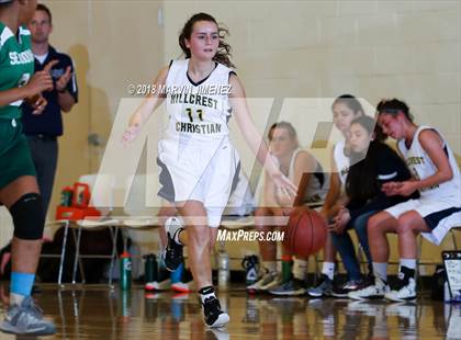 Thumbnail 3 in Garey vs. Hillcrest Christian photogallery.