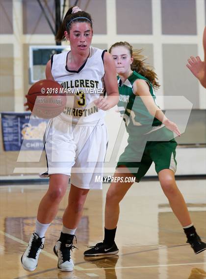 Thumbnail 2 in Garey vs. Hillcrest Christian photogallery.