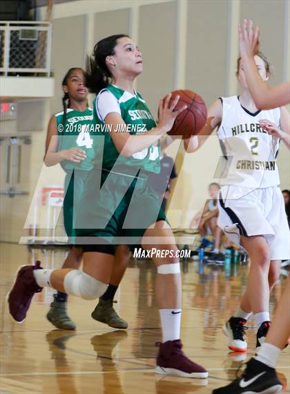Thumbnail 2 in Garey vs. Hillcrest Christian photogallery.