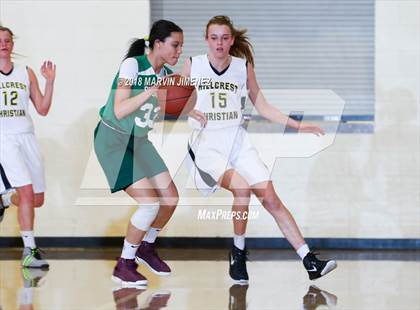 Thumbnail 2 in Garey vs. Hillcrest Christian photogallery.