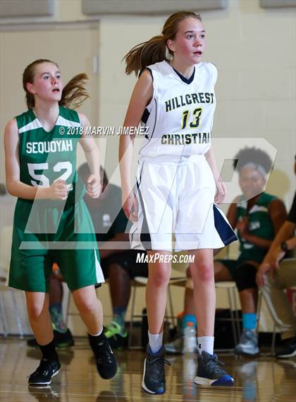 Thumbnail 3 in Garey vs. Hillcrest Christian photogallery.