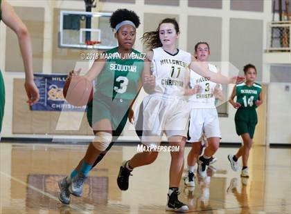 Thumbnail 1 in Garey vs. Hillcrest Christian photogallery.