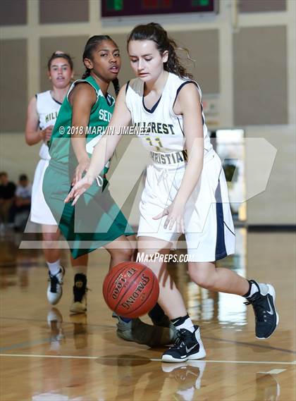 Thumbnail 1 in Garey vs. Hillcrest Christian photogallery.