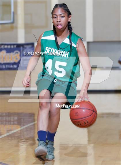 Thumbnail 1 in Garey vs. Hillcrest Christian photogallery.