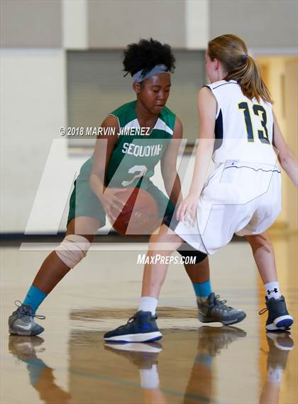 Thumbnail 3 in Garey vs. Hillcrest Christian photogallery.