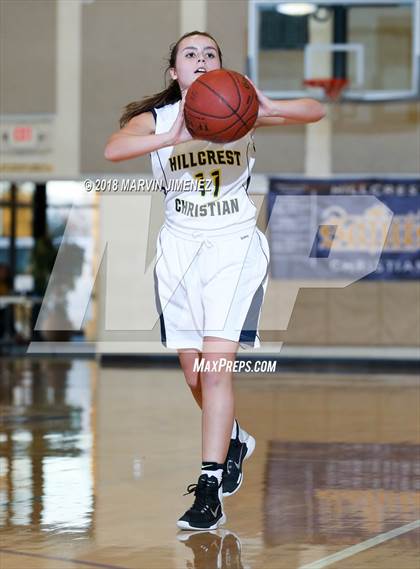 Thumbnail 3 in Garey vs. Hillcrest Christian photogallery.