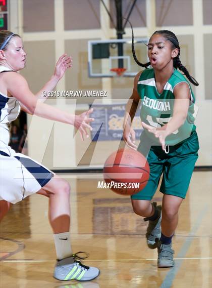 Thumbnail 3 in Garey vs. Hillcrest Christian photogallery.