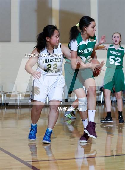 Thumbnail 1 in Garey vs. Hillcrest Christian photogallery.