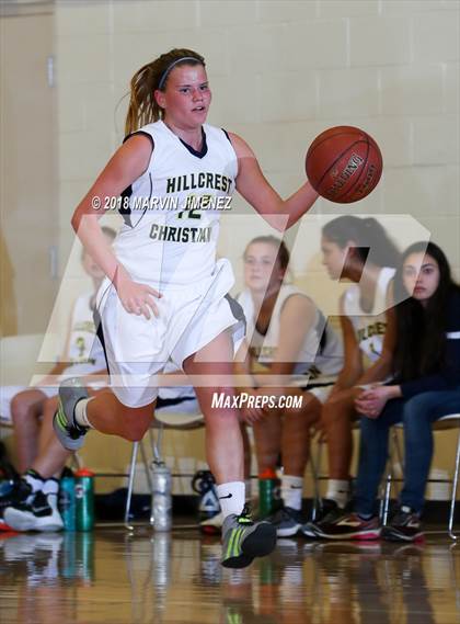 Thumbnail 2 in Garey vs. Hillcrest Christian photogallery.