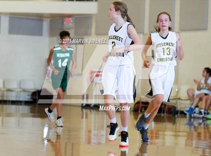 Thumbnail 3 in Garey vs. Hillcrest Christian photogallery.