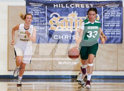 Thumbnail 3 in Garey vs. Hillcrest Christian photogallery.