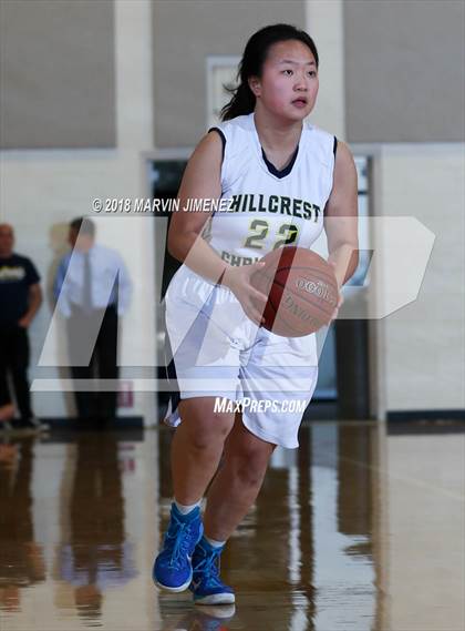 Thumbnail 3 in Garey vs. Hillcrest Christian photogallery.