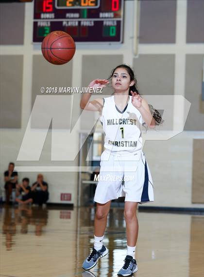 Thumbnail 3 in Garey vs. Hillcrest Christian photogallery.