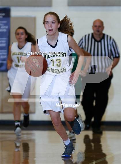 Thumbnail 2 in Garey vs. Hillcrest Christian photogallery.