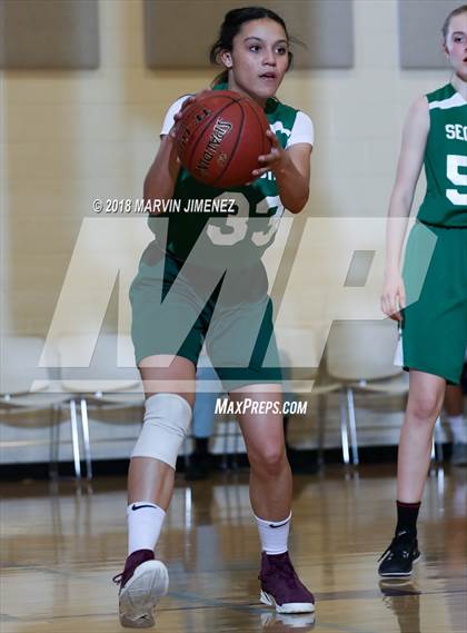 Thumbnail 2 in Garey vs. Hillcrest Christian photogallery.