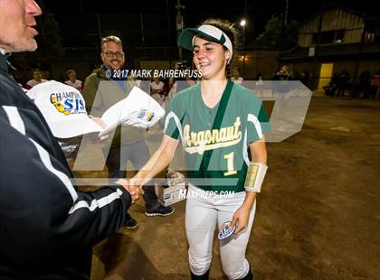 Thumbnail 1 in Argonaut vs. Woodland Christian (CIF SJS D6 Final Game 2) photogallery.