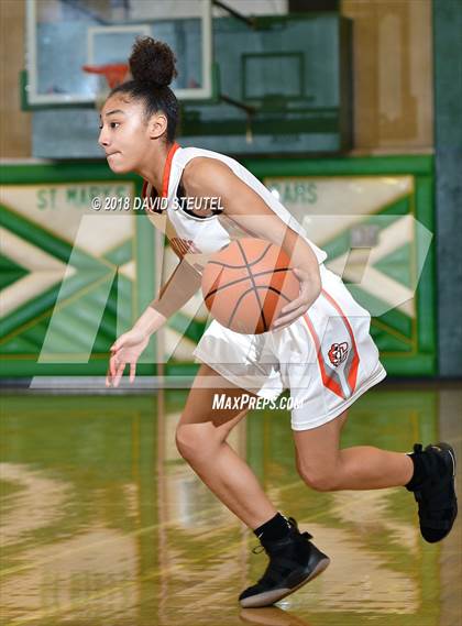 Thumbnail 1 in Mission Hills vs. Central (St. Mary's Stockton MLK Showcase) photogallery.