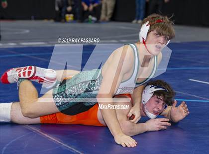 Thumbnail 2 in NYSPHSAA D1 Wrestling Championships (Semifinals 138 -170 lbs) photogallery.