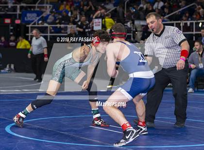 Thumbnail 1 in NYSPHSAA D1 Wrestling Championships (Semifinals 138 -170 lbs) photogallery.