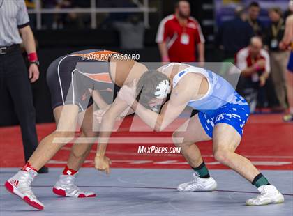 Thumbnail 1 in NYSPHSAA D1 Wrestling Championships (Semifinals 138 -170 lbs) photogallery.