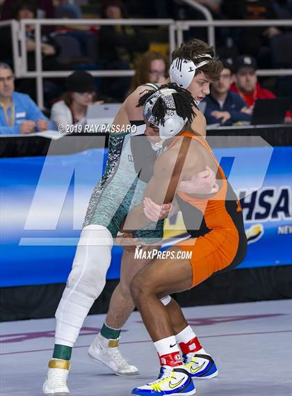 Thumbnail 3 in NYSPHSAA D1 Wrestling Championships (Semifinals 138 -170 lbs) photogallery.