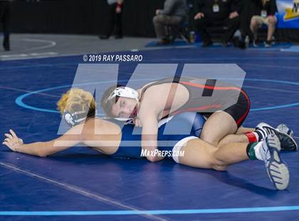 Thumbnail 1 in NYSPHSAA D1 Wrestling Championships (Semifinals 138 -170 lbs) photogallery.