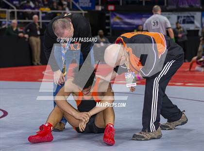Thumbnail 2 in NYSPHSAA D1 Wrestling Championships (Semifinals 138 -170 lbs) photogallery.