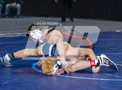 Thumbnail 3 in NYSPHSAA D1 Wrestling Championships (Semifinals 138 -170 lbs) photogallery.