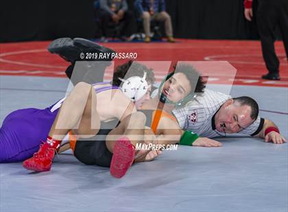 Thumbnail 3 in NYSPHSAA D1 Wrestling Championships (Semifinals 138 -170 lbs) photogallery.