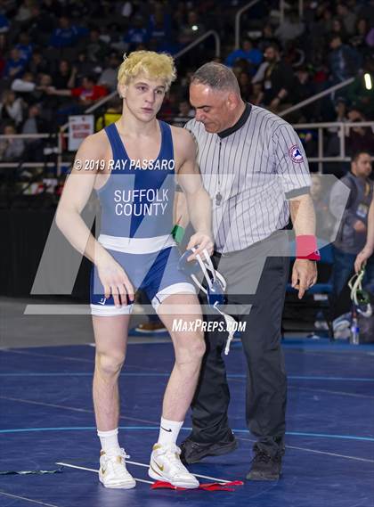 Thumbnail 2 in NYSPHSAA D1 Wrestling Championships (Semifinals 138 -170 lbs) photogallery.