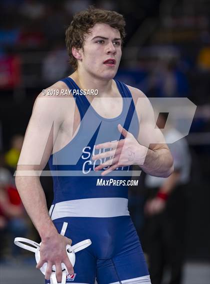 Thumbnail 3 in NYSPHSAA D1 Wrestling Championships (Semifinals 138 -170 lbs) photogallery.