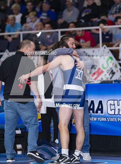 Thumbnail 1 in NYSPHSAA D1 Wrestling Championships (Semifinals 138 -170 lbs) photogallery.