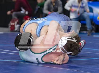 Thumbnail 3 in NYSPHSAA D1 Wrestling Championships (Semifinals 138 -170 lbs) photogallery.