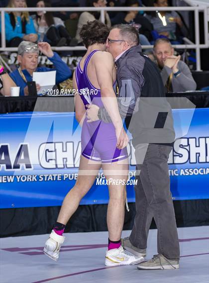 Thumbnail 1 in NYSPHSAA D1 Wrestling Championships (Semifinals 138 -170 lbs) photogallery.
