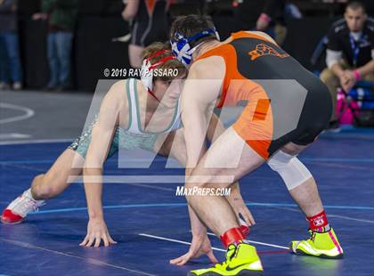 Thumbnail 1 in NYSPHSAA D1 Wrestling Championships (Semifinals 138 -170 lbs) photogallery.