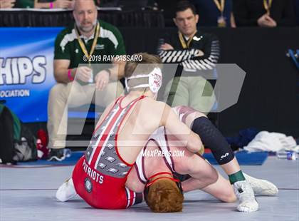 Thumbnail 2 in NYSPHSAA D1 Wrestling Championships (Semifinals 138 -170 lbs) photogallery.