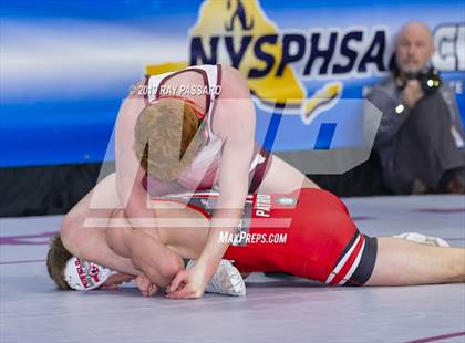 Thumbnail 2 in NYSPHSAA D1 Wrestling Championships (Semifinals 138 -170 lbs) photogallery.