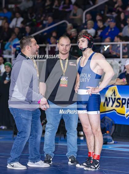 Thumbnail 3 in NYSPHSAA D1 Wrestling Championships (Semifinals 138 -170 lbs) photogallery.