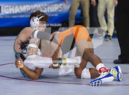 Thumbnail 1 in NYSPHSAA D1 Wrestling Championships (Semifinals 138 -170 lbs) photogallery.