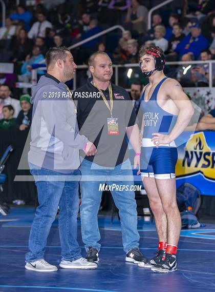 Thumbnail 2 in NYSPHSAA D1 Wrestling Championships (Semifinals 138 -170 lbs) photogallery.
