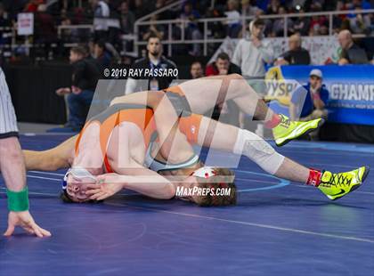 Thumbnail 3 in NYSPHSAA D1 Wrestling Championships (Semifinals 138 -170 lbs) photogallery.