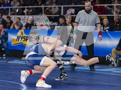 Thumbnail 1 in NYSPHSAA D1 Wrestling Championships (Semifinals 138 -170 lbs) photogallery.