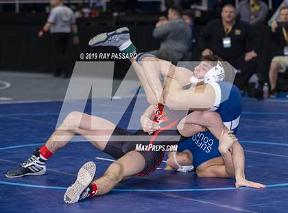 Thumbnail 3 in NYSPHSAA D1 Wrestling Championships (Semifinals 138 -170 lbs) photogallery.