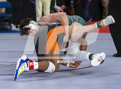 Thumbnail 3 in NYSPHSAA D1 Wrestling Championships (Semifinals 138 -170 lbs) photogallery.